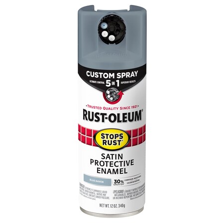 Rust-Oleum Spray Paint, Blue Haven, Satin, Solvent, 12 oz 383423